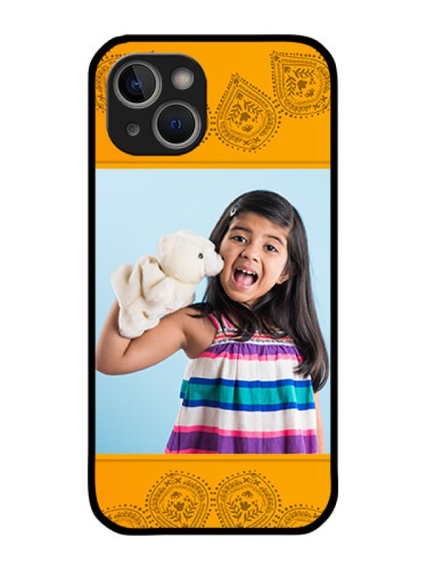 Custom iPhone 14 Personalized Glass Phone Case - Photo Wedding Design