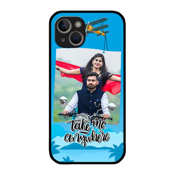 iPhone 14 Custom Glass Mobile Case - Traveller Design