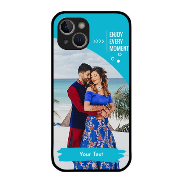 iPhone 14 Custom Glass Mobile Case - Happy Moment Design