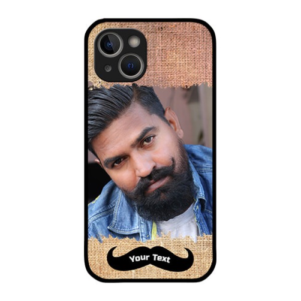 iPhone 14 Personalized Glass Phone Case - with Texture Design