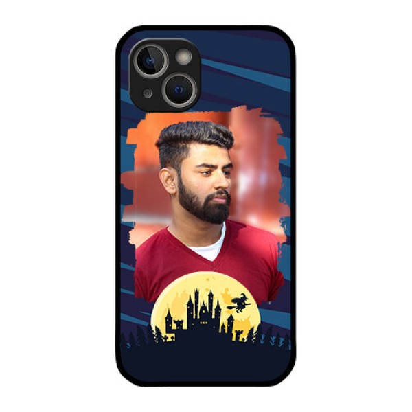 iPhone 14 Photo Printing on Glass Case - Halloween Witch Design