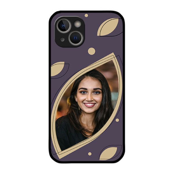 iPhone 14 Custom Glass Mobile Case - Falling Leaf Design