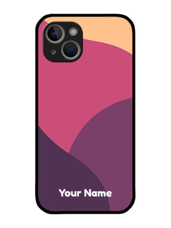 Custom iPhone 14 Custom Glass Phone Case - Mixed Multi-colour abstract art Design