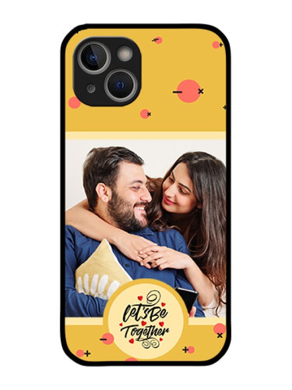 Custom iPhone 14 Photo Printing on Glass Case - Lets be Together Design