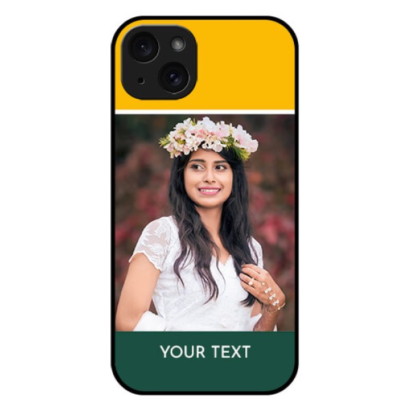 iPhone 15 Plus Custom Glass Phone Case - Love You Design iPhone 15 Plus Custom Glass Phone Case - Love You Design
