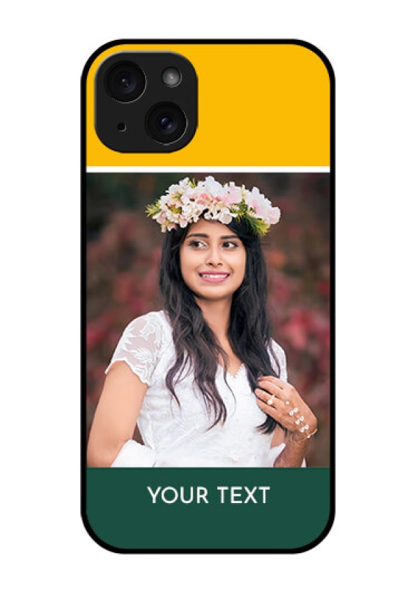 iPhone 15 Plus Custom Glass Phone Case - Love You Design