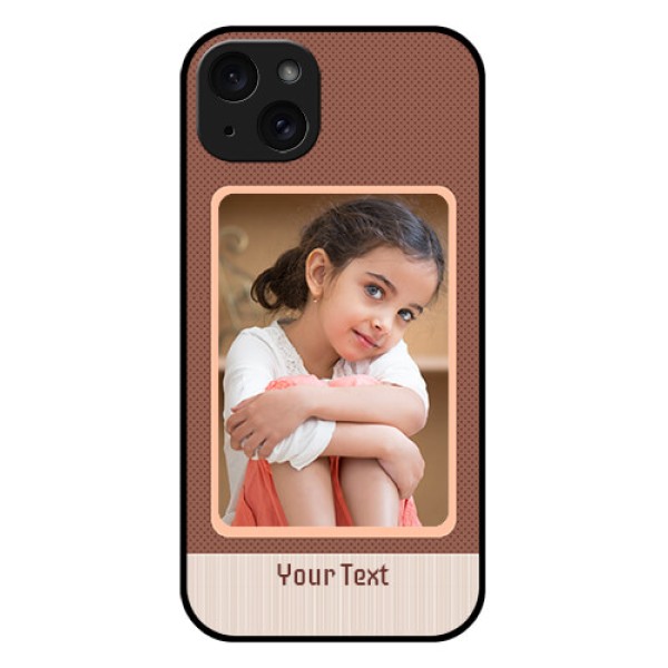 iPhone 15 Plus Custom Glass Phone Case - Simple Pic Upload Design