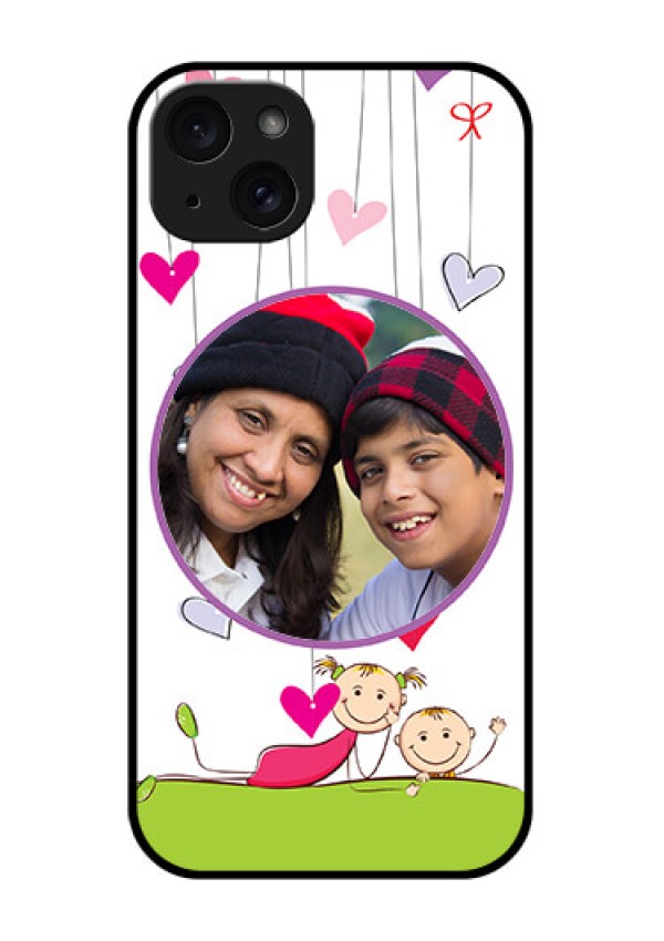 iPhone 15 Plus Custom Glass Phone Case - Cute Kids Phone Case Design