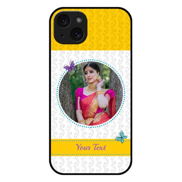 iPhone 15 Plus Custom Glass Phone Case - Girls Premium Case Design