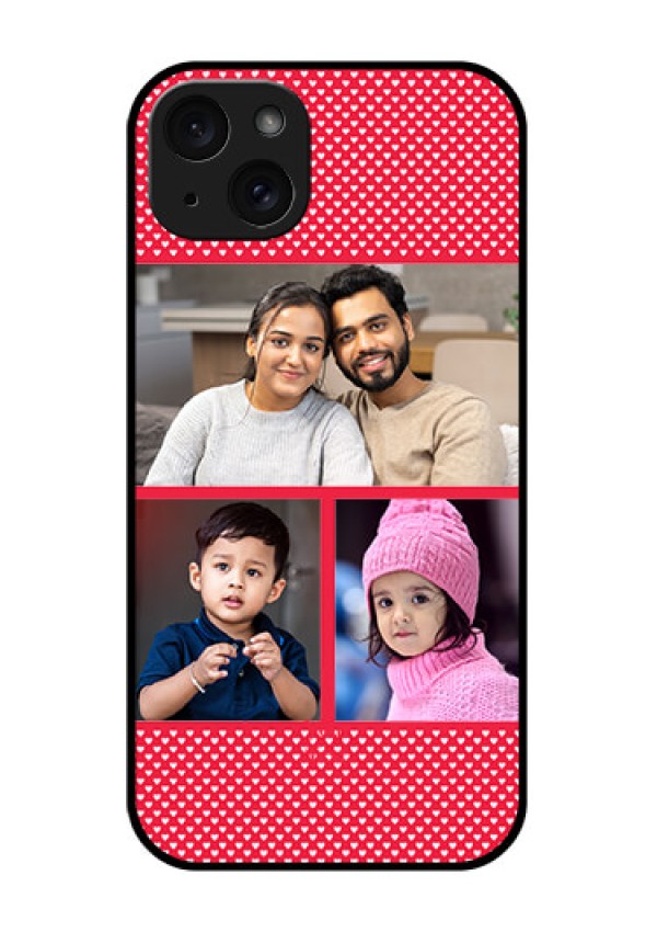 iPhone 15 Plus Custom Glass Phone Case - Bulk Photo Upload Design