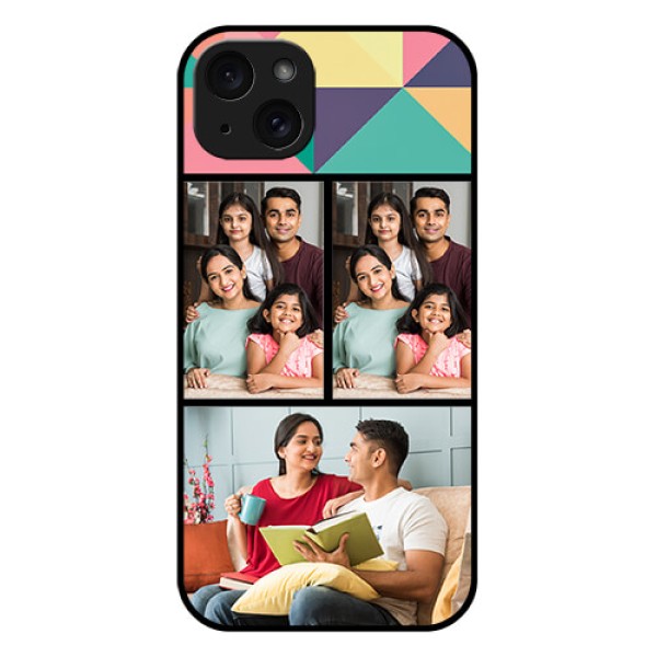iPhone 15 Plus Custom Glass Phone Case - Bulk Pic Upload Design