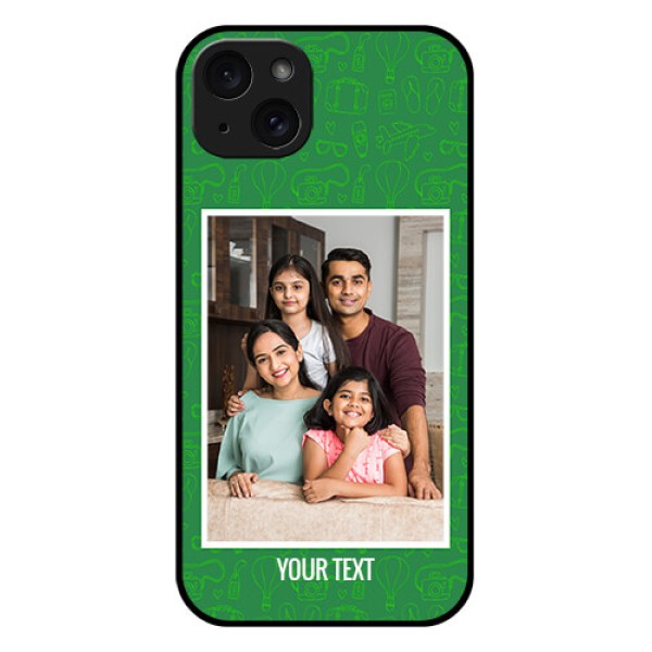 iPhone 15 Plus Custom Glass Phone Case - Picture Upload Design