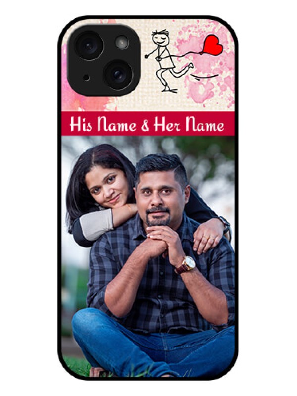 Custom iPhone 15 Plus Custom Glass Phone Case - You And Me Case Design