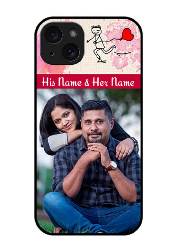 iPhone 15 Plus Custom Glass Phone Case - You And Me Case Design
