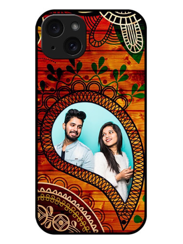 Custom iPhone 15 Plus Custom Glass Phone Case - Abstract Colorful Design