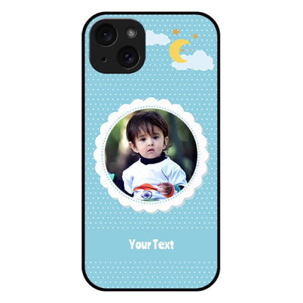 iPhone 15 Plus Custom Glass Phone Case - Violet Pattern Design iPhone 15 Plus Custom Glass Phone Case - Violet Pattern Design