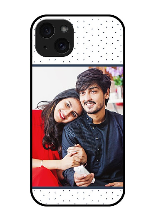 iPhone 15 Plus Custom Glass Phone Case - Premium Dot Design