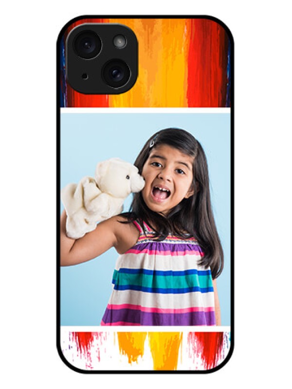Custom iPhone 15 Plus Custom Glass Phone Case - Multi Color Design