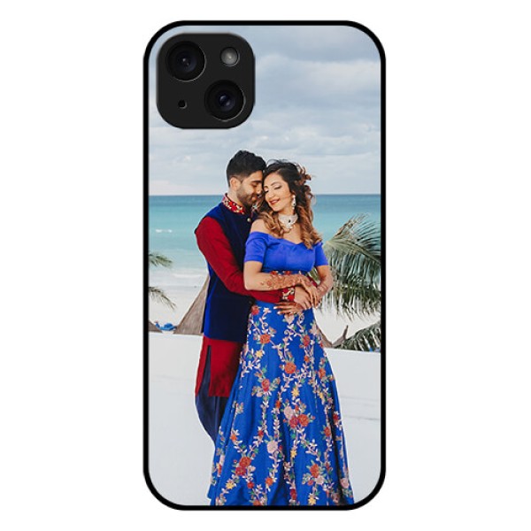 iPhone 15 Plus Custom Glass Phone Case - Upload Full Picture Design iPhone 15 Plus Custom Glass Phone Case - Upload Full Picture Design