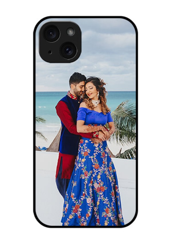 iPhone 15 Plus Custom Glass Phone Case - Upload Full Picture Design