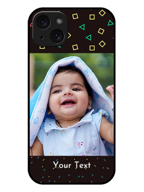 Custom iPhone 15 Plus Custom Glass Phone Case - With Confetti Birthday Design