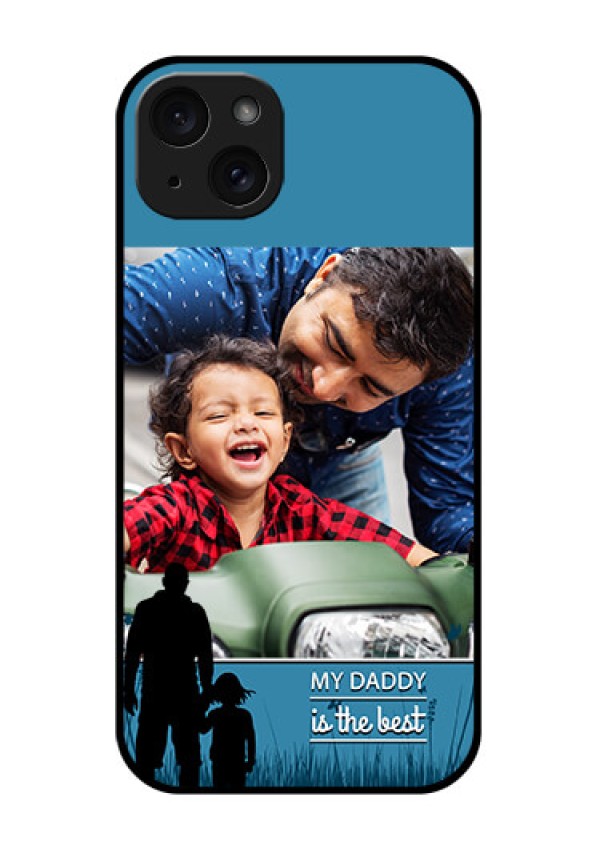 iPhone 15 Plus Custom Glass Phone Case - Best Dad Design