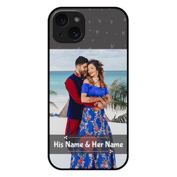 iPhone 15 Plus Custom Glass Phone Case - Buy Love Design With Photo Online iPhone 15 Plus Custom Glass Phone Case - Buy Love Design With Photo Online