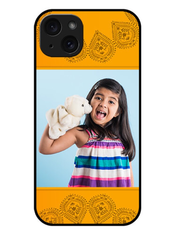 Custom iPhone 15 Plus Custom Glass Phone Case - Photo Wedding Design