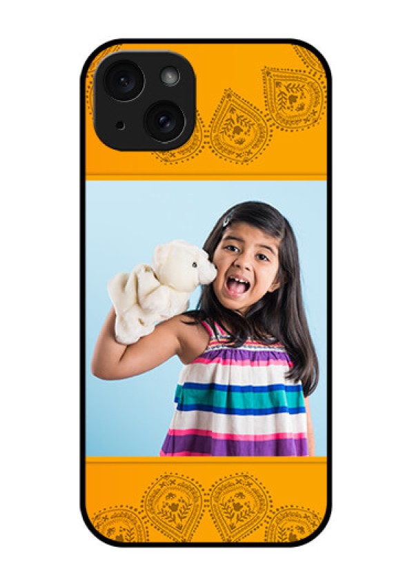 iPhone 15 Plus Custom Glass Phone Case - Photo Wedding Design