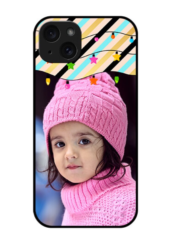 iPhone 15 Plus Custom Glass Phone Case - Lights Hanging Design