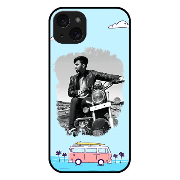 iPhone 15 Plus Custom Glass Phone Case - Travel & Adventure Design iPhone 15 Plus Custom Glass Phone Case - Travel & Adventure Design