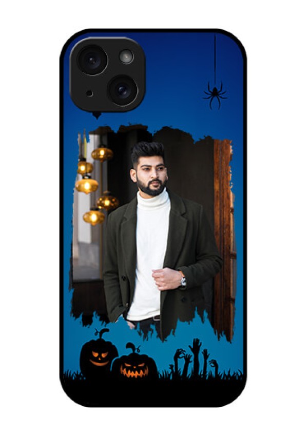 iPhone 15 Plus Custom Glass Phone Case - With Pro Halloween Design