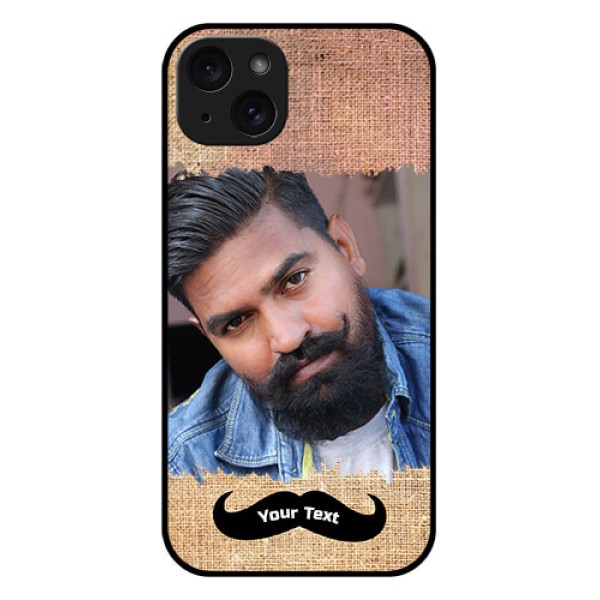 iPhone 15 Plus Custom Glass Phone Case - With Texture Design