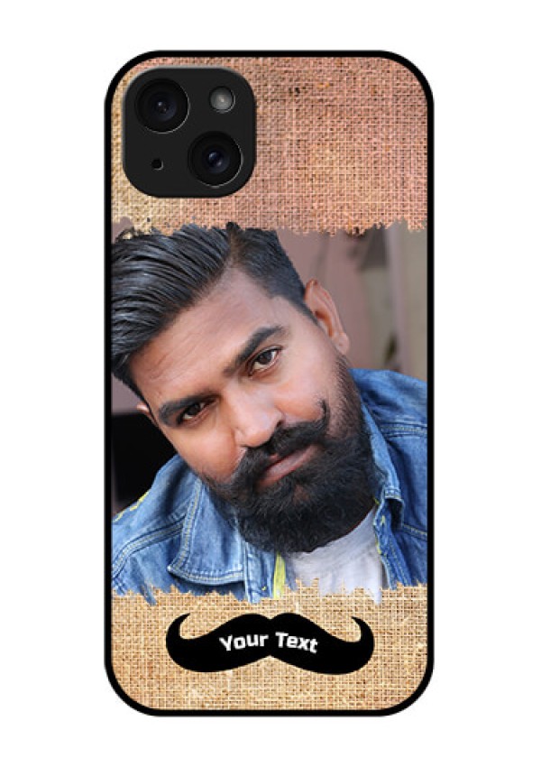iPhone 15 Plus Custom Glass Phone Case - With Texture Design