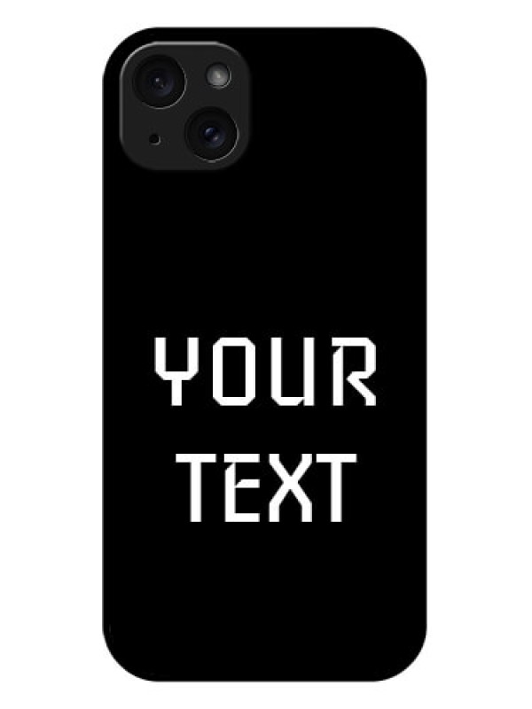 Custom iPhone 15 Plus Custom Glass Phone Case - Your Name Design