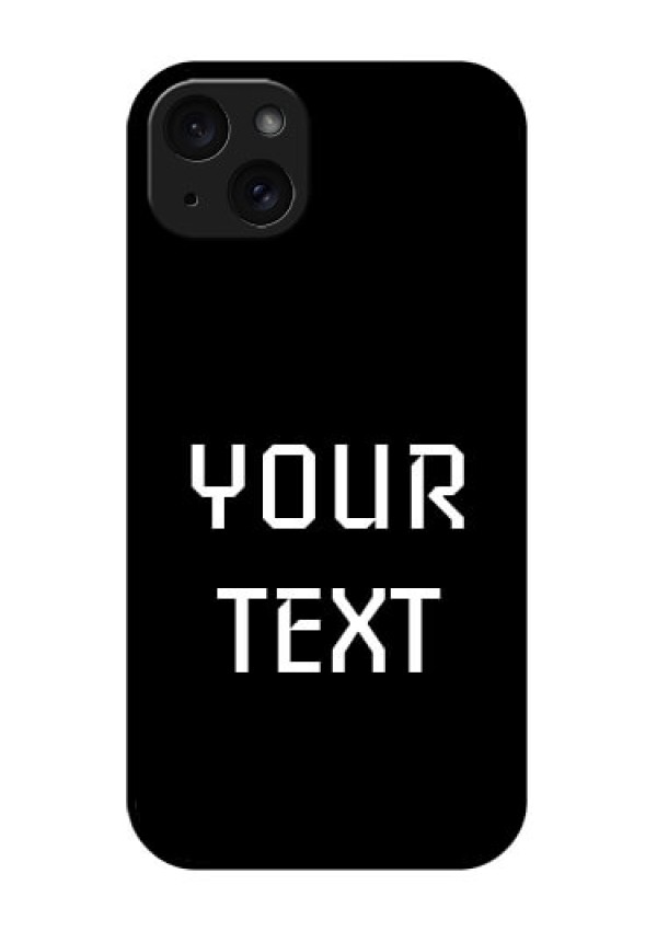 iPhone 15 Plus Custom Glass Phone Case - Your Name Design