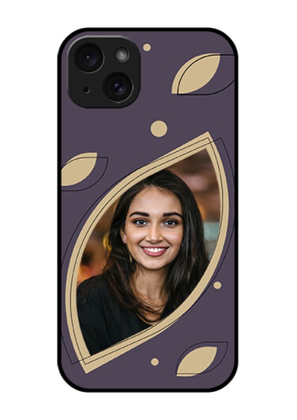 iPhone 15 Plus Custom Glass Phone Case - Falling Leaf Design