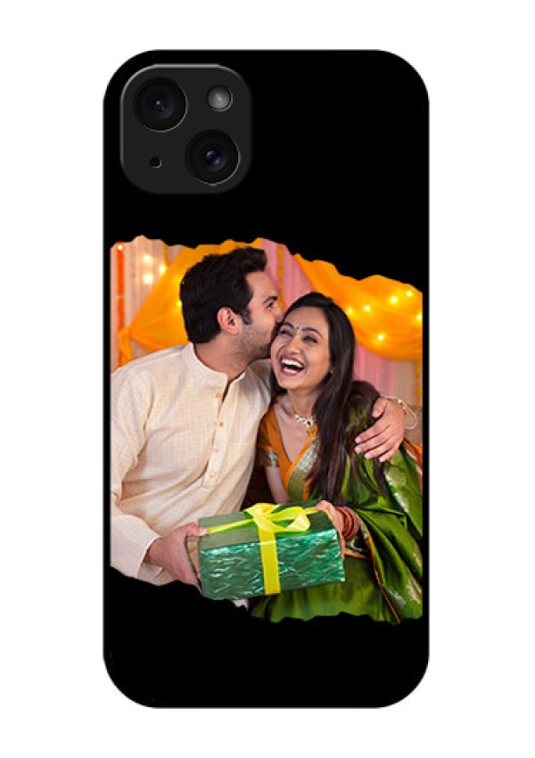 iPhone 15 Plus Custom Glass Phone Case - Tear - Off Design
