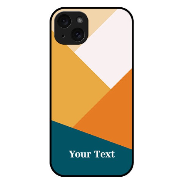 iPhone 15 Plus Custom Glass Phone Case - Stacked Multi - Colour Design iPhone 15 Plus Custom Glass Phone Case - Stacked Multi - Colour Design