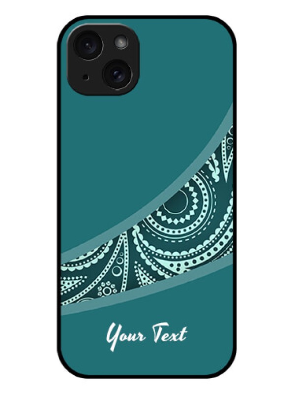 Custom iPhone 15 Plus Custom Glass Phone Case - Semi Visible Floral Design