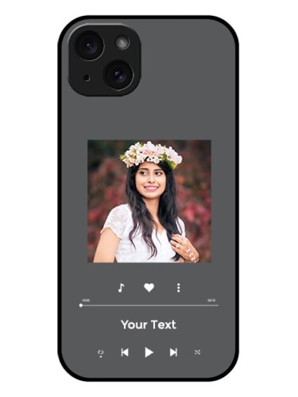 Custom iPhone 15 Plus Custom Glass Phone Case - Play The Music Design