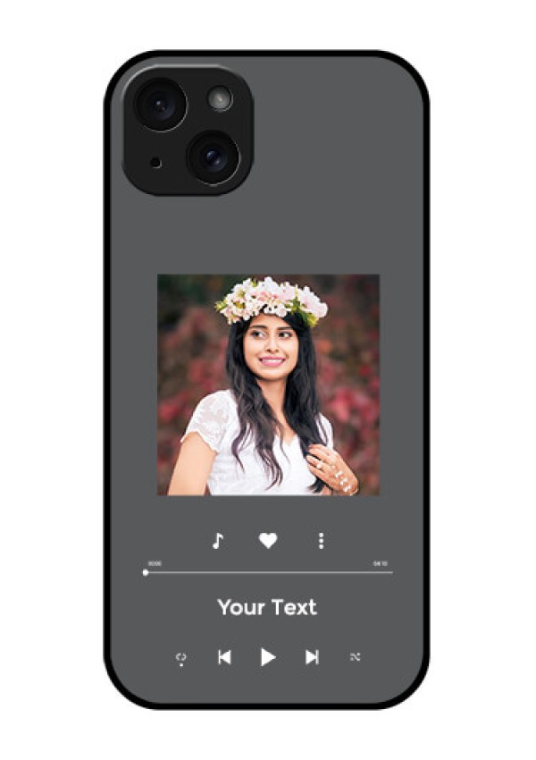 iPhone 15 Plus Custom Glass Phone Case - Play The Music Design