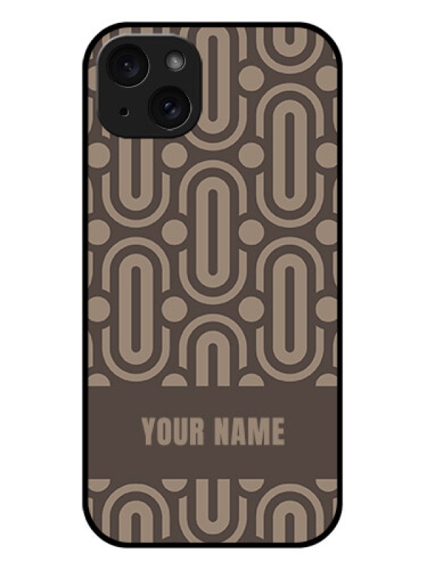 Custom iPhone 15 Plus Custom Glass Phone Case - Captivating Zero Pattern Design