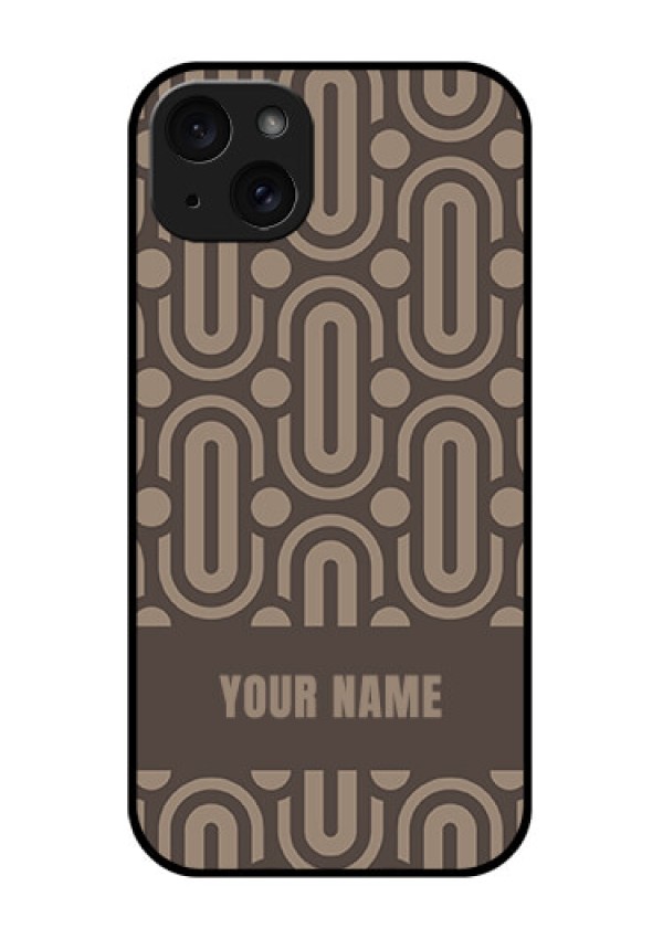 iPhone 15 Plus Custom Glass Phone Case - Captivating Zero Pattern Design