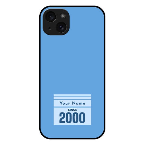 iPhone 15 Plus Custom Glass Phone Case - Custom Year Of Birth Design iPhone 15 Plus Custom Glass Phone Case - Custom Year Of Birth Design