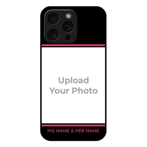 iPhone 15 Pro Max Custom Glass Phone Case - With Add Text Design