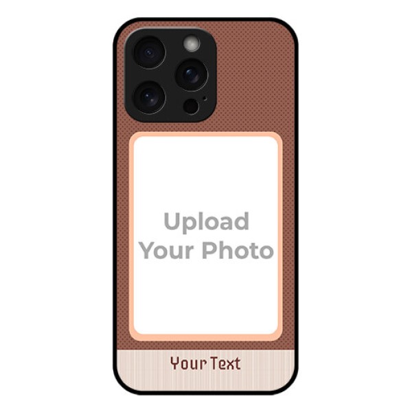iPhone 15 Pro Max Custom Glass Phone Case - Simple Pic Upload Design