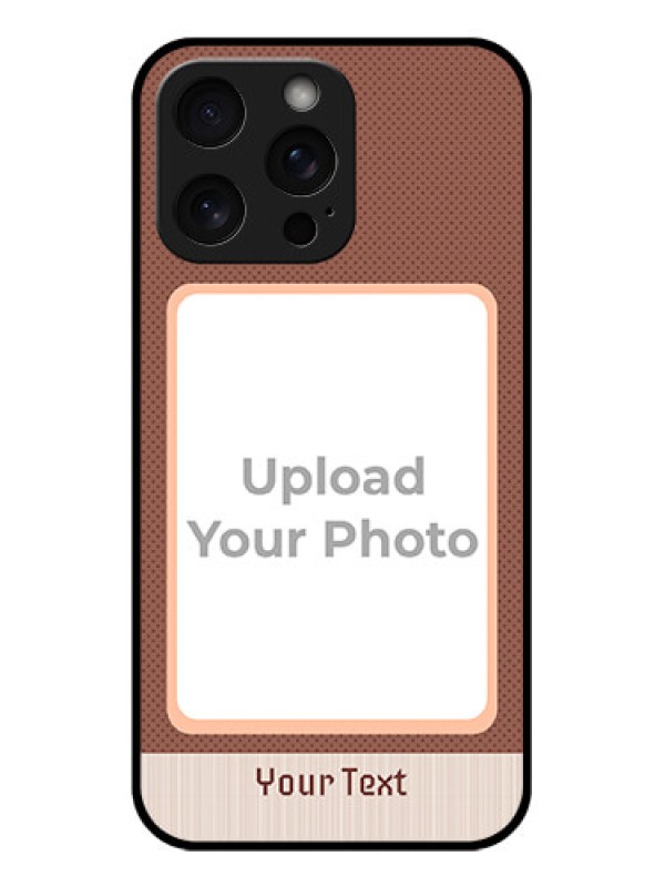 Custom iPhone 15 Pro Max Custom Glass Phone Case - Simple Pic Upload Design