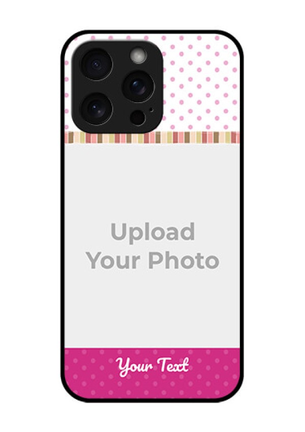 iPhone 15 Pro Max Custom Glass Phone Case - Cute Girls Cover Design
