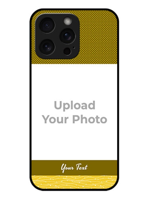 Custom iPhone 15 Pro Max Custom Glass Phone Case - Simple Green Color Design